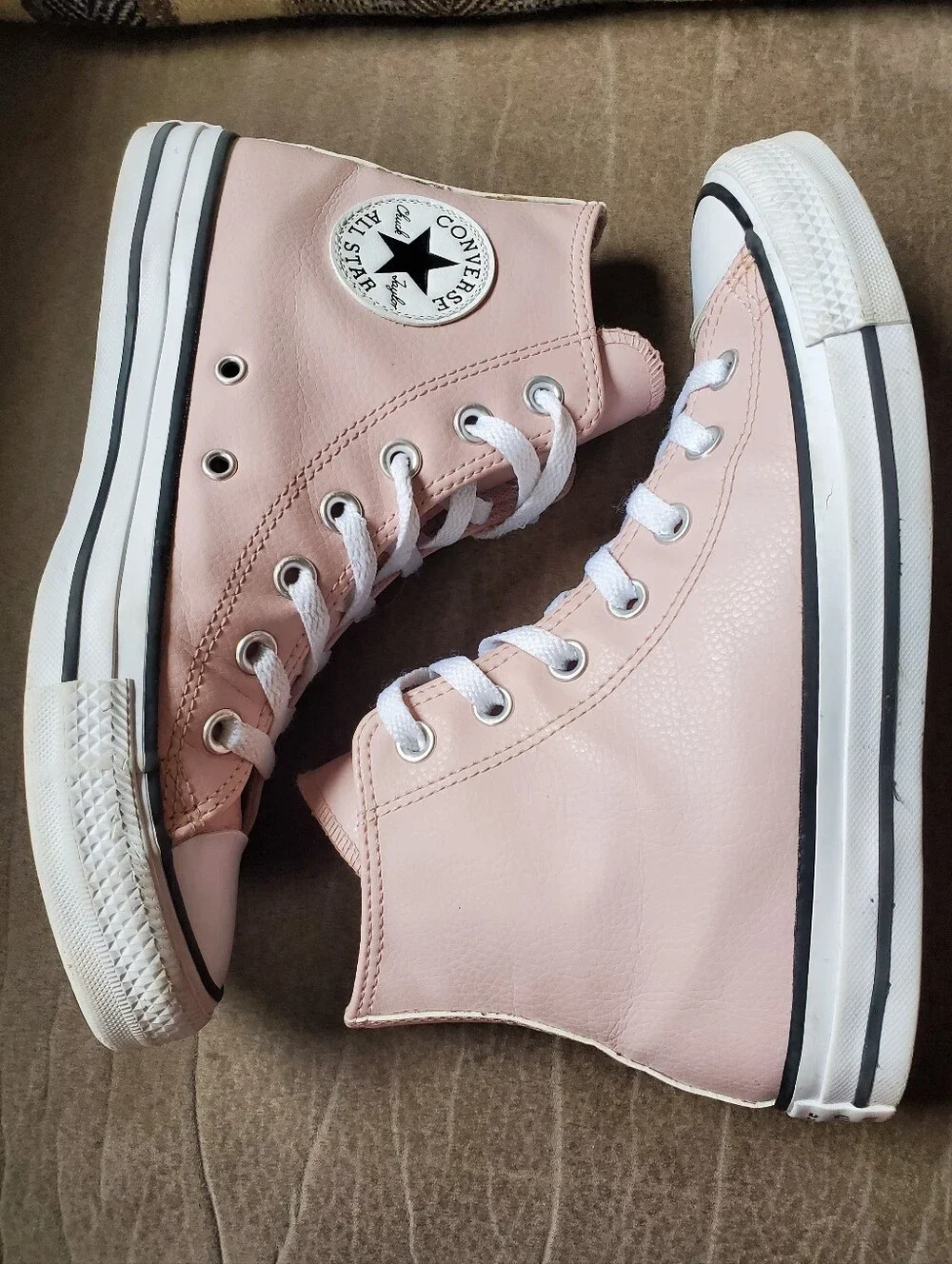 Converse Chuck AllStar HighTops Donut Frosting Pink Leather Rare Sample Release